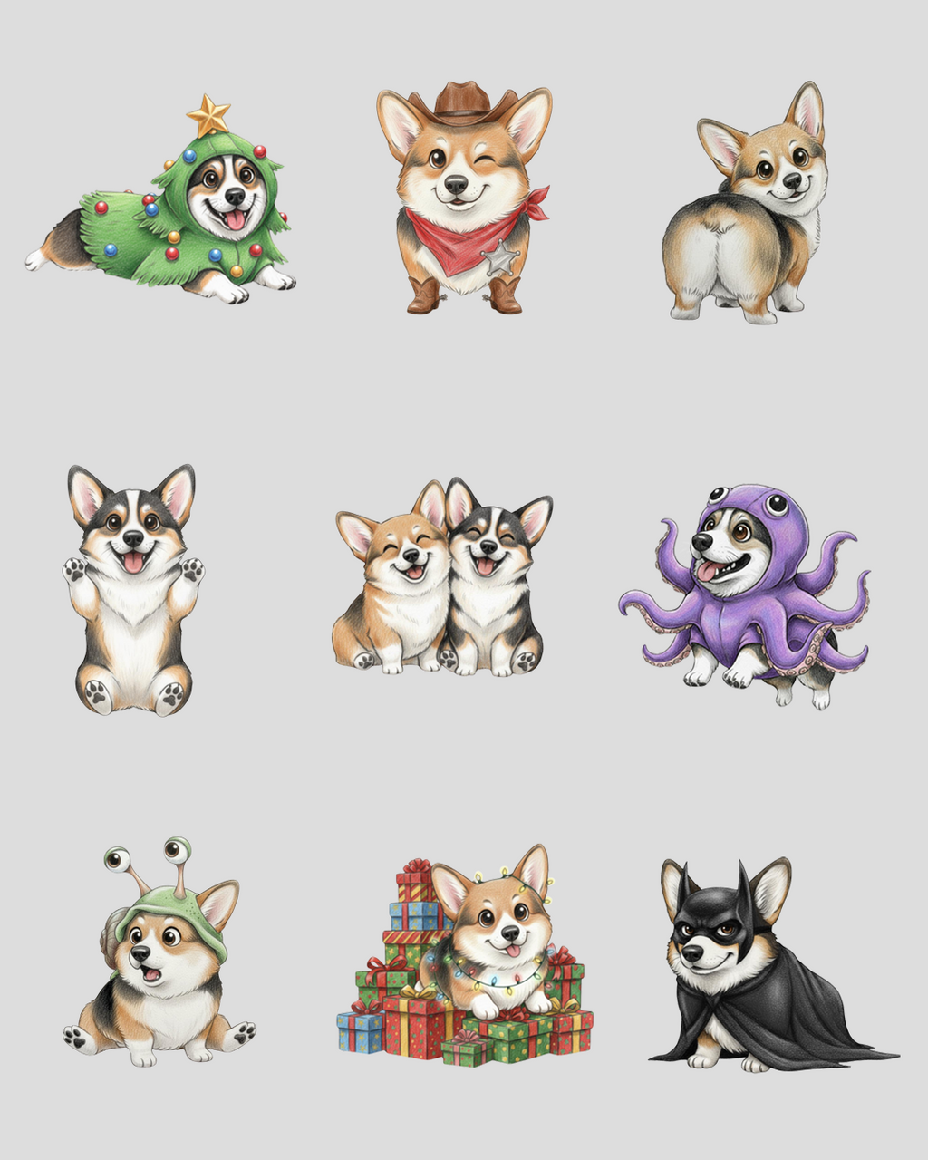 Sticker Pack (9 stickers)